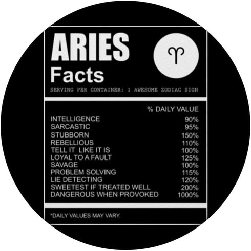 Astrology Lover Gift Aries Zodiac Sign PopSockets Standard PopGrip