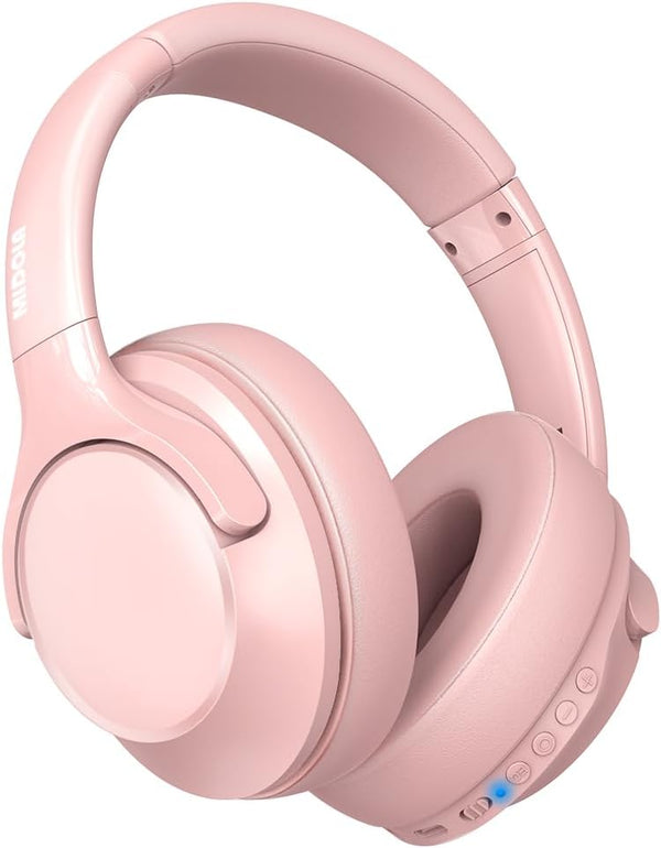 Over Ear Bluetooth Headphones 68H Playtime, 6 EQ Wireless Headset with Microphone, HiFi Stereo, Lightweight Deep Bass