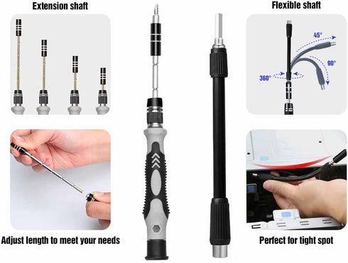 EFAITHFIX Precision Screwdriver Set, 115 in 1 Magnetic Repair Tool Kit for Electronics and DIY Projects