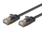 Monoprice - SlimRun Cat6A Ethernet Patch Cable, 3ft, Black, RJ45, Stranded, STP, Pure Bare Copper Wire