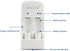 AOBOO CR2 3V 4pcs Set CR-2W/4P CR15H270 Rechargeable Battery + Charger Compatible with Golf Rangefinder Camera