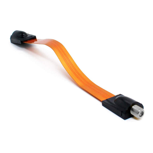 VANTRONIK Ultra-Thin Flat Coaxial Cable for TV, 11.8 inches Long, F Connector, Soft Window Cable for Windows