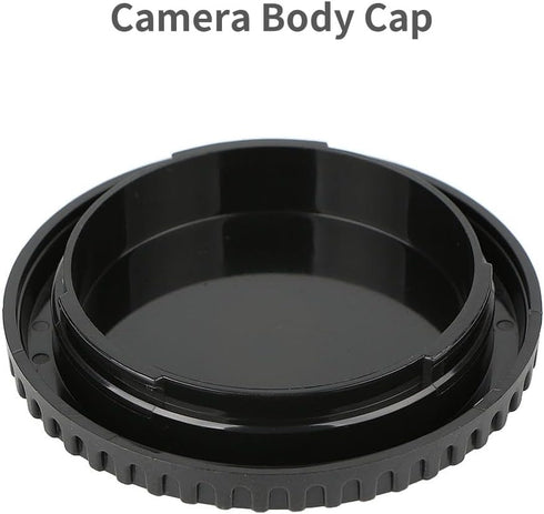 2 Pack Rear Lens Cap & Camera Body Cap Cover Kit for Canon EF EF-S Mount Cameras, EOS T7 T6 T5 T4i T5i T6i T6s
