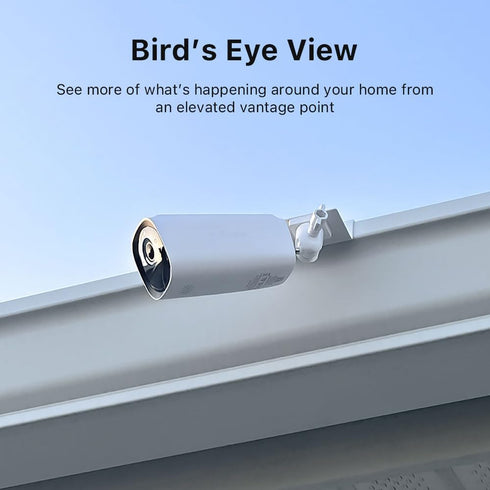 Holicfun Outdoor Security Camera Gutter Mount, Universally Compatible with Ring, Blink, Eufy, Wyze, Google Nest, Arlo