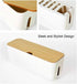 Cable Management Box, Power Strip Organizer to Hide and Conceal Cords from TVs, Computers, and Desks