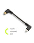 Zeskit MFi Certified Lightning to USB C Cable Right Angle, 10cm Braided
