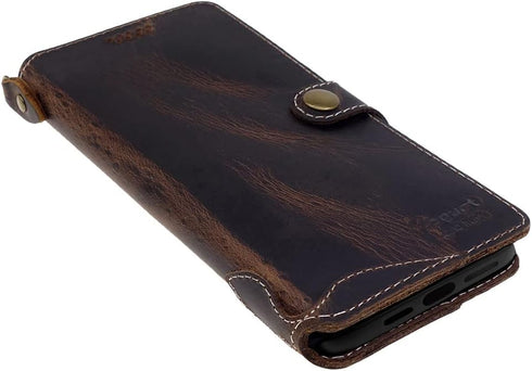 Yogurt 15 15 6.7-inch Case Compatible for iPhone Pro Max, Genuine Leather Wallet Cover Compatible for iPhone Pro Max