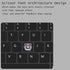 Thin 7 Inch Rechargeable Russian Keyboard, Bilingual Bluetooth for Android, Windows, iOS