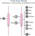 Pink Sport Headphones: Wired Over Ear & In-Ear Earbuds for Kids & Women, Comfortable Earhook Earphones for Gym &