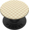 Checkerboard Checkered Pattern Beige Color PopSockets Standard Grip