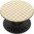 Checkerboard Checkered Pattern Beige Color PopSockets Standard Grip