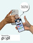 HANDL O MagSafe Removable Phone Grip & Stand Black for Smartphone – Magnetic Charging Compatible