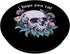 Pastel Goth Aesthetic Skull Mushrooms Edgy Alt E-girl PopSockets Standard PopGrip