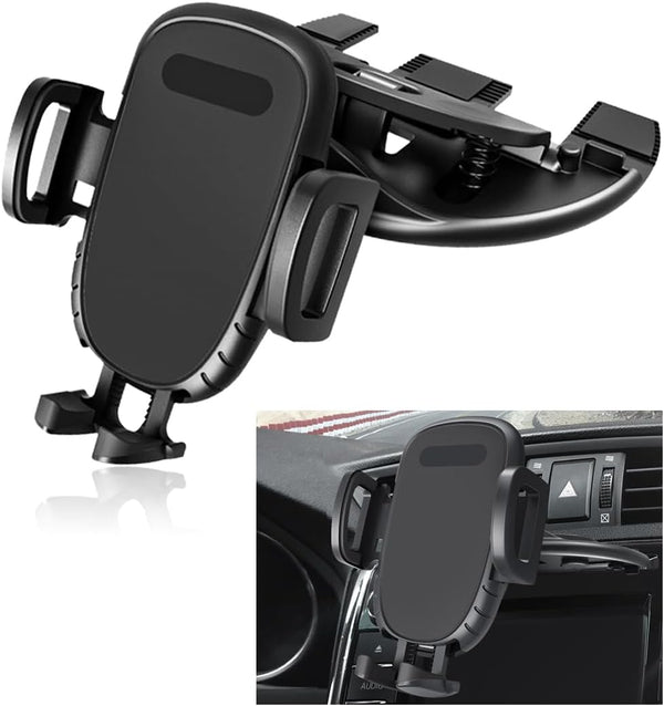 Gasedin Car Phone Holder for CD Slot, Magnetic or One Button Release Hands