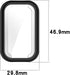 Xiaomi Smart Band 8 Active/Redmi Band 2 Protective Case Cover - Soft TPU Shell for Smartwatch Accessories (Black)