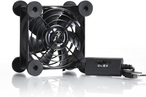 Quiet 80mm USB Fan, 5V Portable Cooling Fan for Xbox, DVR, PlayStation, Router, TV Receiver, Computer Cabinet Cooler