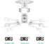 WALI Projector Ceiling Mount, Universal Low Profile with Retractable Arms and Multiple Adjustment Function (PM-002-W),