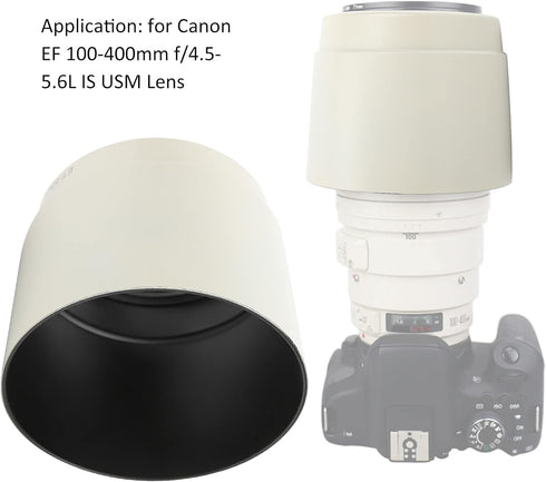 Hilitand ET-83C Camera Lens Hood, Reversible Photography Accessory for Canon EF 100-400mm F/4.5-5.6L is USM Lens