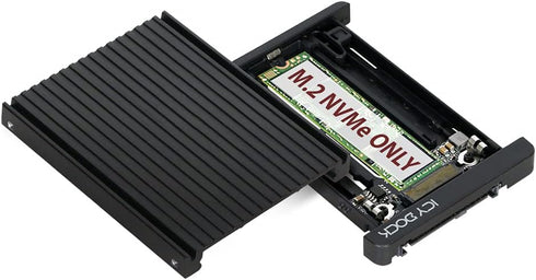 ICY DOCK M.2 PCIe 3.0/4.0 NVMe SSD to 2.5" U.2 SSD Converter with Heatsink | EZConvert MB705M2P-B