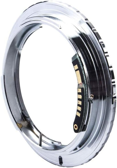 OM-EOS 9th Gen AF Confirm Lens Adapter Ring - for Olympus OM Lens to Canon EOS EF EF-S Mount Cameras