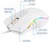 Wired Gaming Mouse - RGB Ergonomic LED Backlit USB Gamer Mouse for Windows, Mac, and Linux OS, White