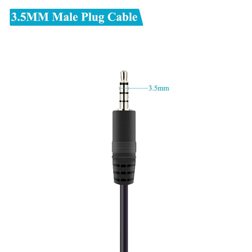 Fancasee 2 Pack 6 ft Replacement 3.5mm Male Plug to Bare Wire Open End TRRS 4 Pole Stereo 1/8" 3.5mm Plug Jack