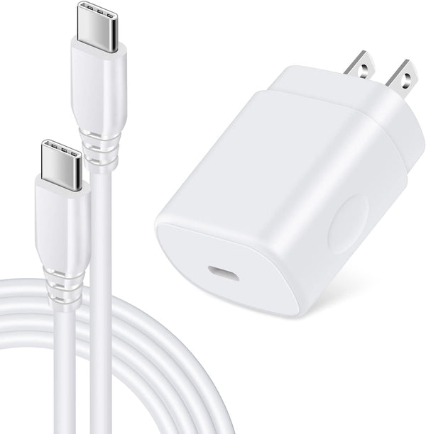 25W Fast Type C Charger Block for iPhone 15 & Android - Fast Charging for Samsung Galaxy A13, A53, Pixel 6 & more.