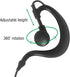 Kenwood Walkie Talkie Earpiece Headset for Baofeng UV-5R, UV-9R, BF-888S, with PU G Shape Ear-Hook and PTT Mic, 2 Pack