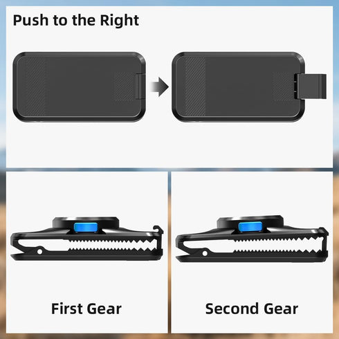 Rugvis Backpack 360 17/16/15 Magnetic Phone Clip Mount for Strap, Rotating Hands-Free Phone Holder Compatible