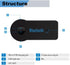 Bluetooth AUX Adapter for Car, Wireless Audio Receiver Portable Hands-Free Car Kits with 3.5mm AUX