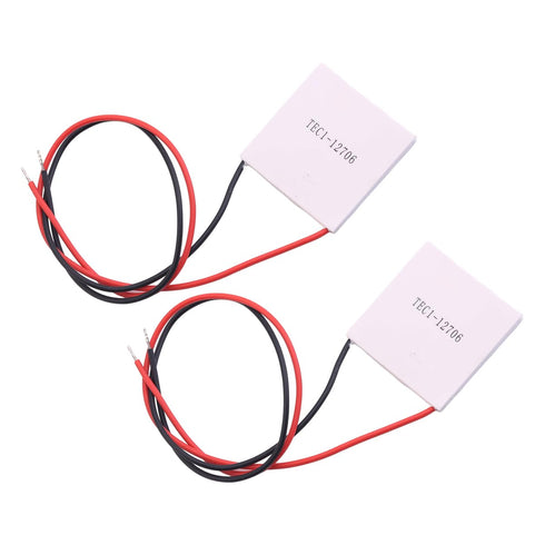 2pcs TEC1-12706 Heatsink Semiconductor Refrigeration Tablets, 6A 12 Volt 60 Watt Thermoelectric Cooler Cooling Module.
