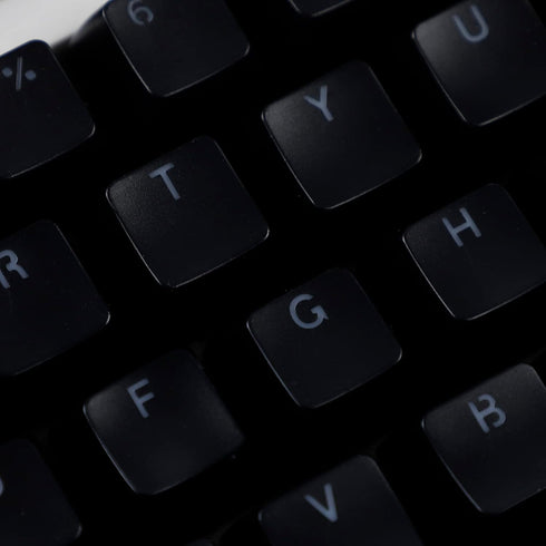 YMDK 104 Key SA Profile ANSI ISO Double Shot Keycaps for Standard MX 104 87 61 Keyboard (Black)
