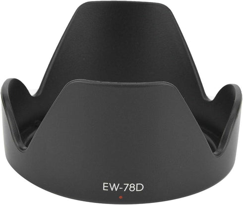 Lens Hood, Tulip Flower Lens Hood for EF-S 18-200mm f/3.5-5.6 is Lens, EW-78D ABS Mount Replacement