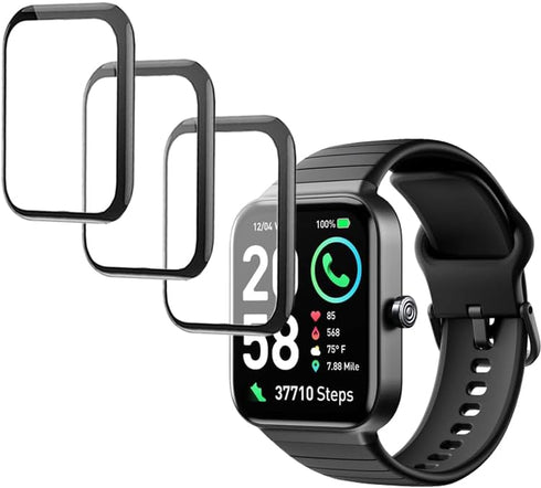3D Screen Protector Compatible with SKG V7 Cyber and IDW15 1.8” Fitpolo Smart Watch