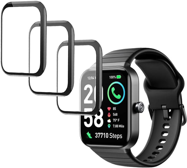 3D Screen Protector Compatible with SKG V7 Cyber and IDW15 1.8” Fitpolo Smart Watch