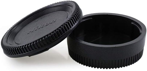 Rear Lens Back Cap and Front Cover Cap Set for Nikon DSLR Cameras (A)