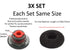 3X Ultra Comfort Eartips Ear Buds Replacement Earphone Ear Tips Kits Earpads Foam Set Cushion for Plantronics Voyager 5200 5220 5210 Series Bluetooth Headset Headphone (Medium M)