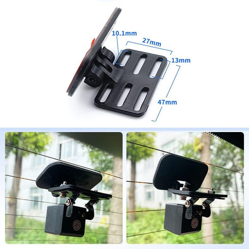 Rear Camera Holder Bracket for Most Dash Cams, Compatible with AZDOME PG02S, PG17, PG18S, PG19X, and More
