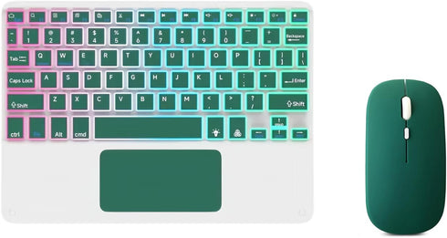 Guiheng Ultra-Slim Bluetooth Keyboard with Built-in Touchpad and Mouse Portable Mini Wireless Keyboard