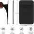 3 Pack Cell Phone Card Holder Pocket for Back of Phone - Stretchy Stick on Wallet for Credit Card ID Case - 2 Black + 1