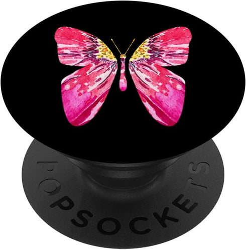 PopSockets Standard PopGrip - Beautiful Butterfly Art, Artsy Butterflies Garden, Friend, Mom