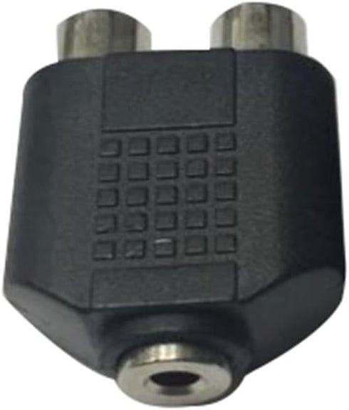 CableWholesale 3.5mm Stereo to Dual RCA Audio Adapter, 3.5mm Female to Dual RCA