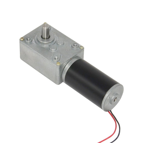 DC GEAR MOTOR 12V 24V 80RPM 8mm Reversible Electric DC Worm Gear Motor High Torque with Metal Geared Box Reducer Output