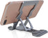 Aluminum Alloy Foldable Phone Stand, Portable Adjustable Height Cell Phone Holder Cradle Dock for Most Phones