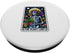 Funny Plant Lady Tarot Vintage Skeleton Floral Moon PopSockets Standard PopGrip
