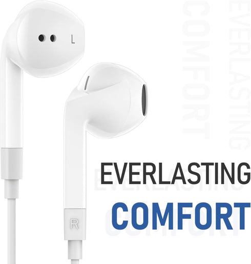 LUDOS FEROX Wired Earbuds: Noise-Isolating In-Ear Headphones with Microphone, 5-Year Warranty, for iPhone, Samsung, &
