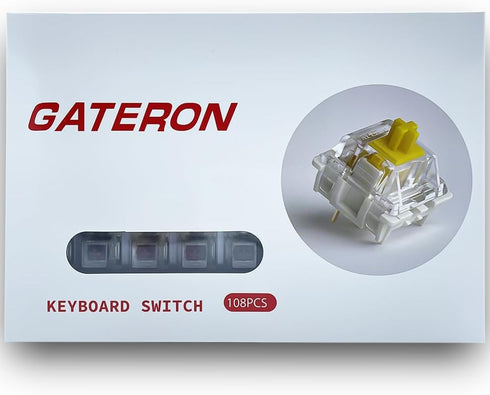 DRAOZA Gateron G Black Pro 3.0 Switches, 5 Pin Pre Lubed RGB SMD Linear Switches for MX Gaming Mechanical Keyboard