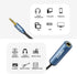 MillSO 1/4 to 3.5mm Headphone Adapter, 16 Feet TRS 6.35mm Female to 3.5mm Male Stereo Audio Jack