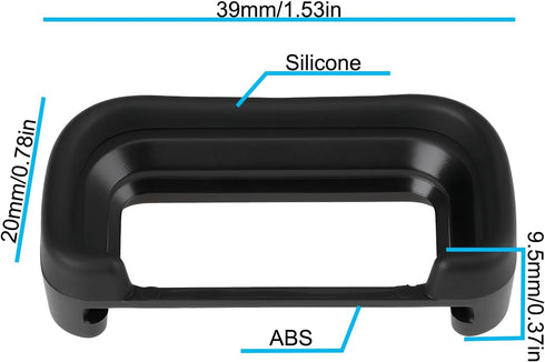 2pcs A6700 FDA-EP20 Camera Soft Silicone Viewfinder Eye Cup Compatible with Sony Alpha