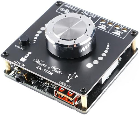 ZK-502M 50W+50W Bluetooth-Compatible Amplifier Mini 2.0 Stereo Dual Channel AMP Power Output